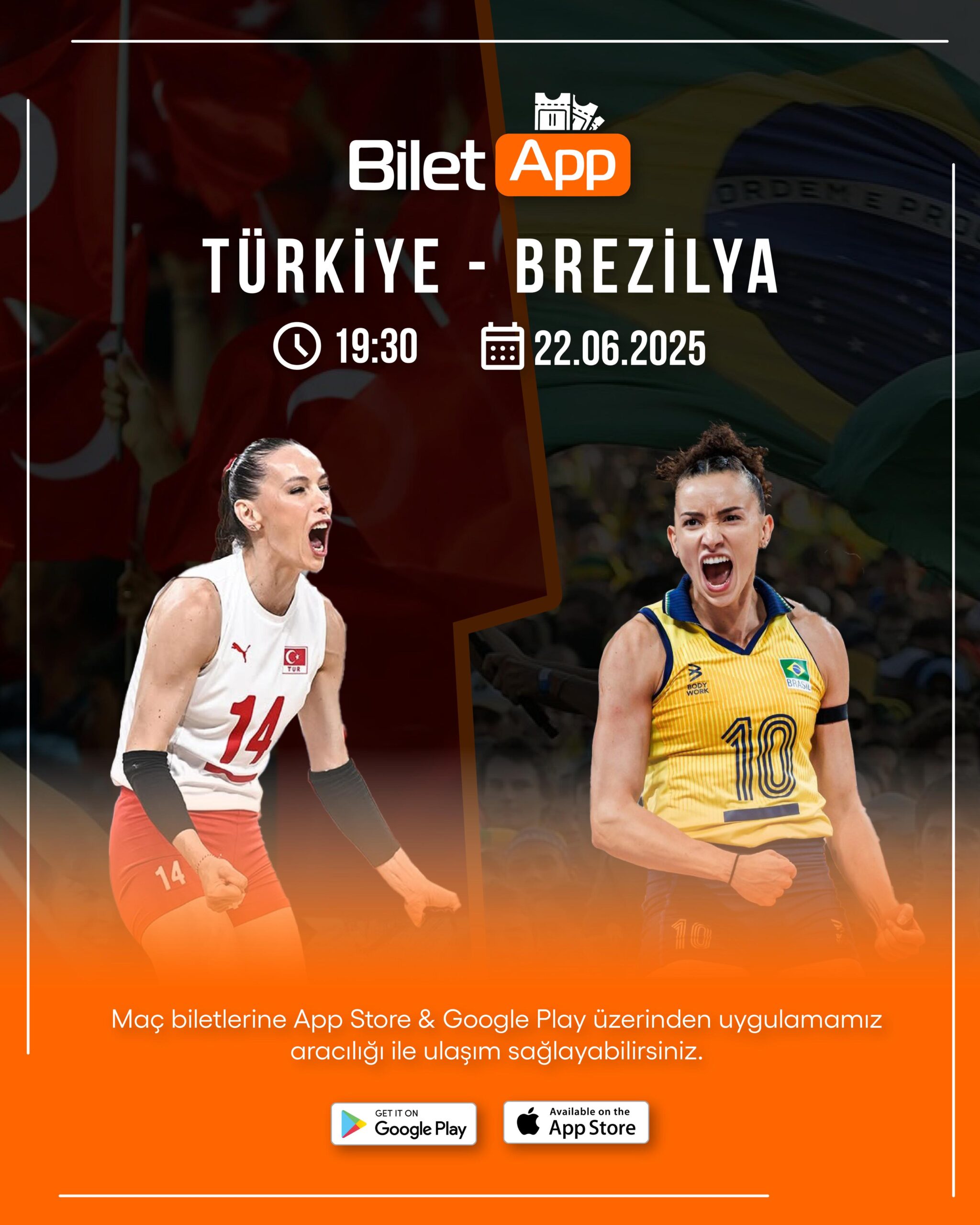 Türkiye – Brezilya Voleybol Maç Bileti