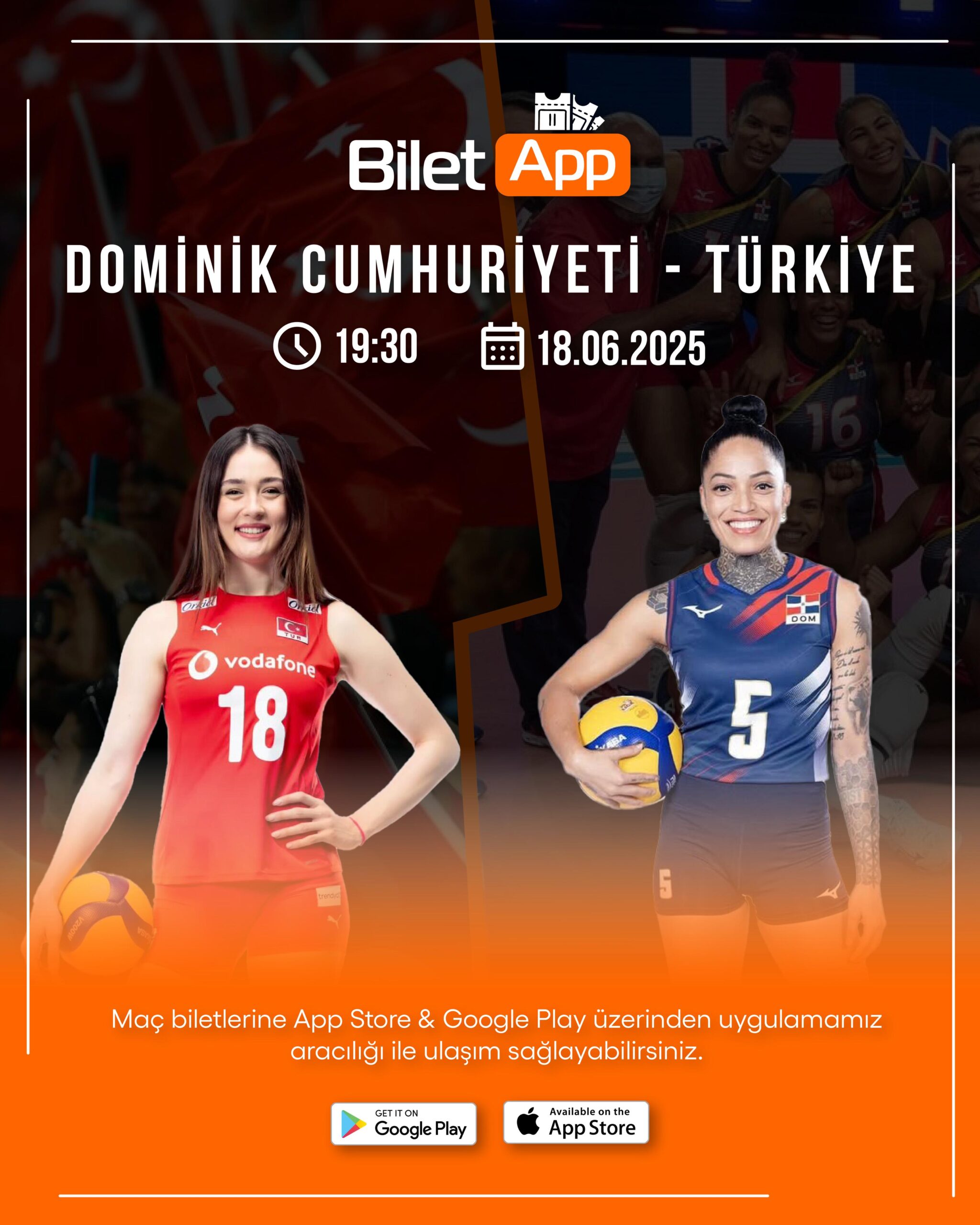 Türkiye – Dominik Cumhuriyeti Voleybol Maç Bileti