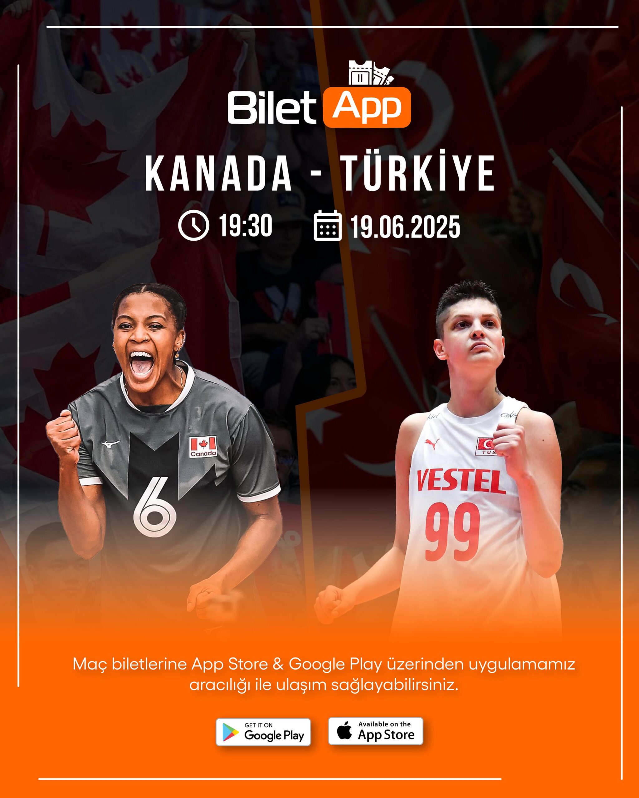 Türkiye – Kanada Voleybol Maç Bileti